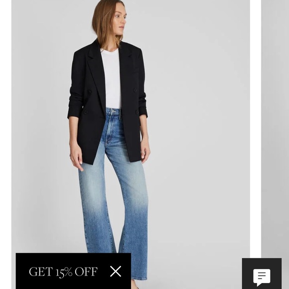 Mother The Lasso Sneak Wide Leg Denim BNWT - Picture 2 of 8